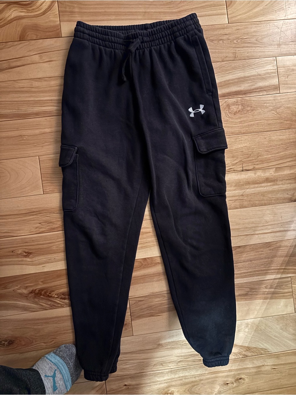 Under Armour Black Men's Cargo Joggers with Logo